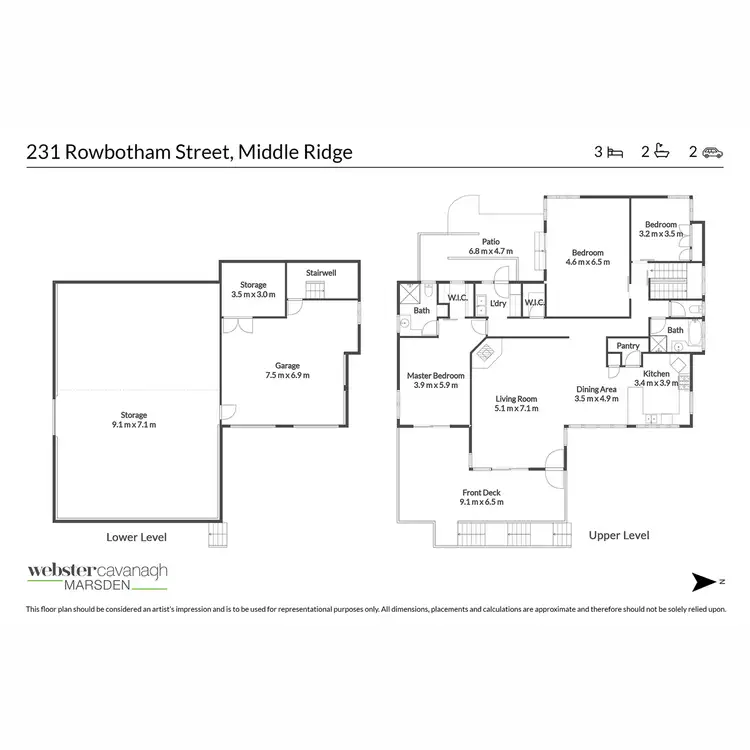 Floorplan of Homely house listing, 231-233 Rowbotham Street, Middle Ridge QLD 4350