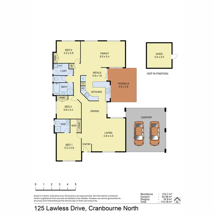 Floorplan of Homely house listing, 125 Lawless Drive, Cranbourne North VIC 3977