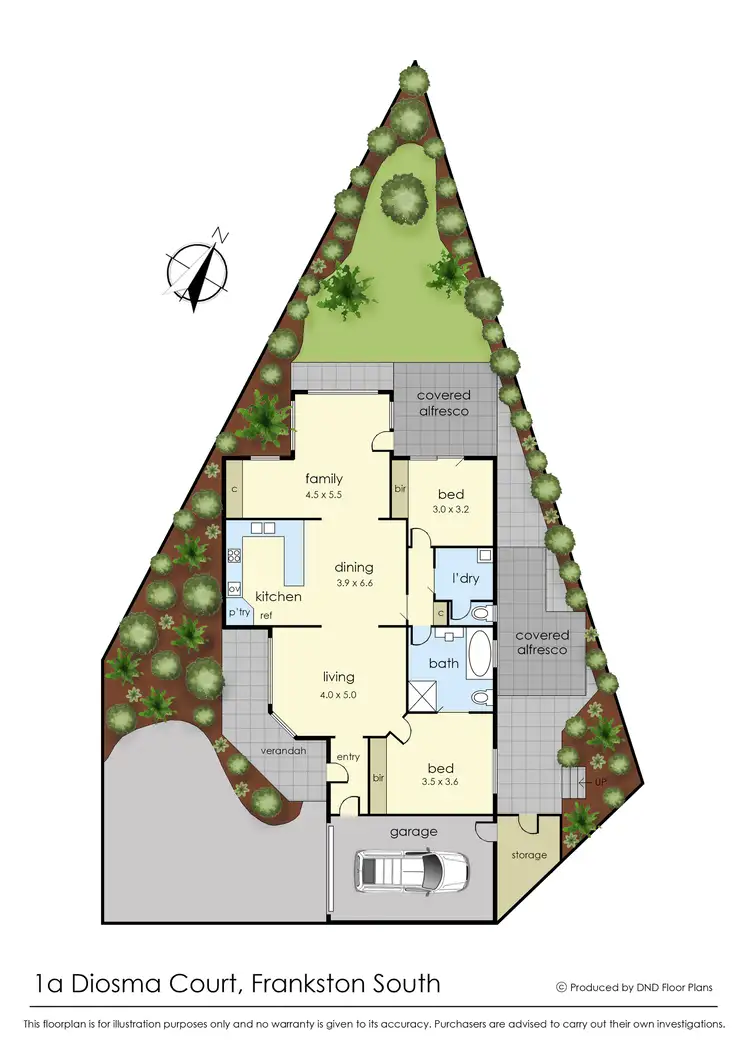 Floorplan of Homely unit listing, 1a Diosma Court, Frankston South VIC 3199