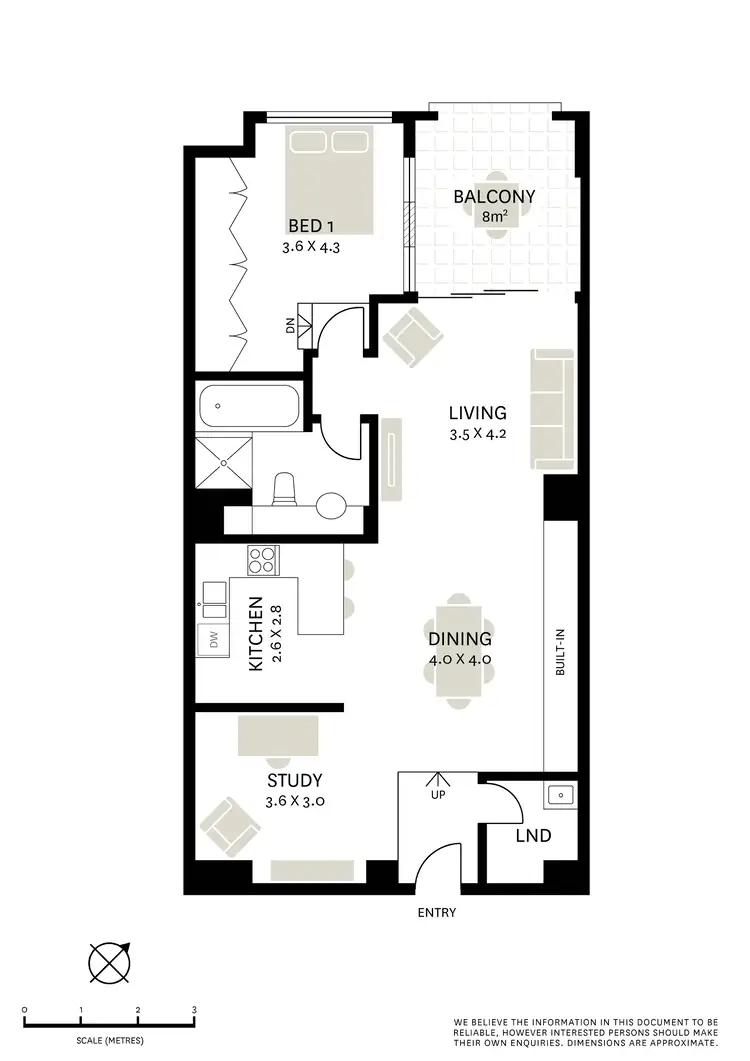 Floorplan of Homely apartment listing, 4/99 Stanley Street, Darlinghurst NSW 2010