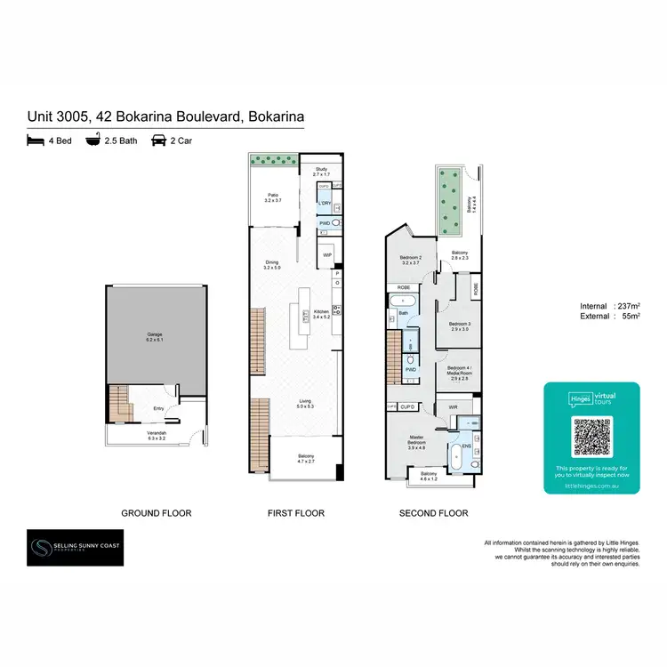 Floorplan of Homely house listing, 3005/42 BOKARINA Boulevard, Bokarina QLD 4575