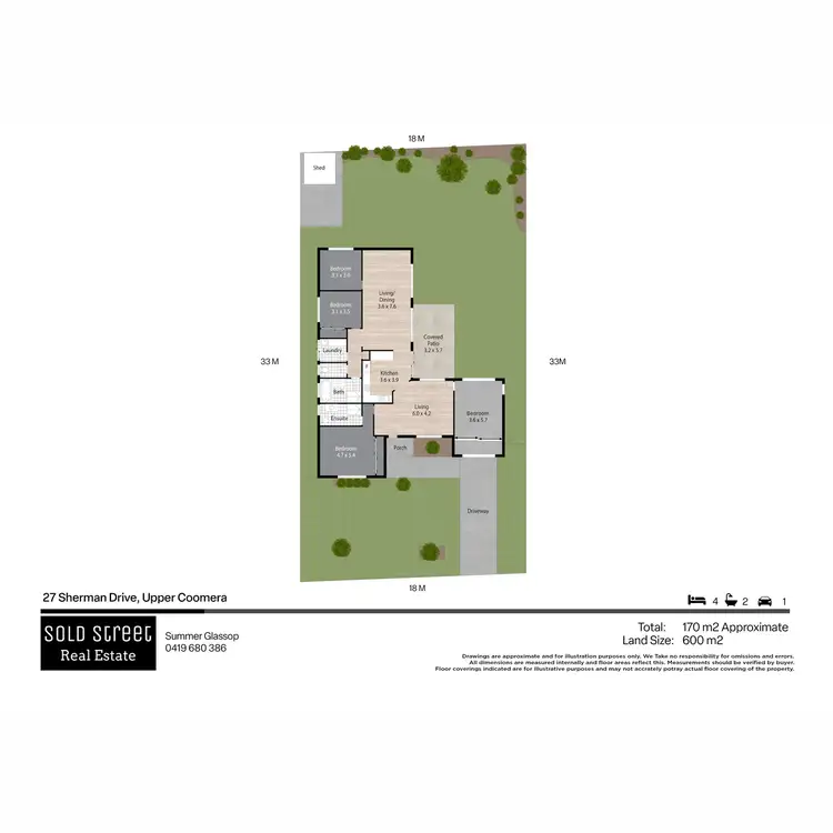 Floorplan of Homely house listing, 27 Sherman Drive, Upper Coomera QLD 4209