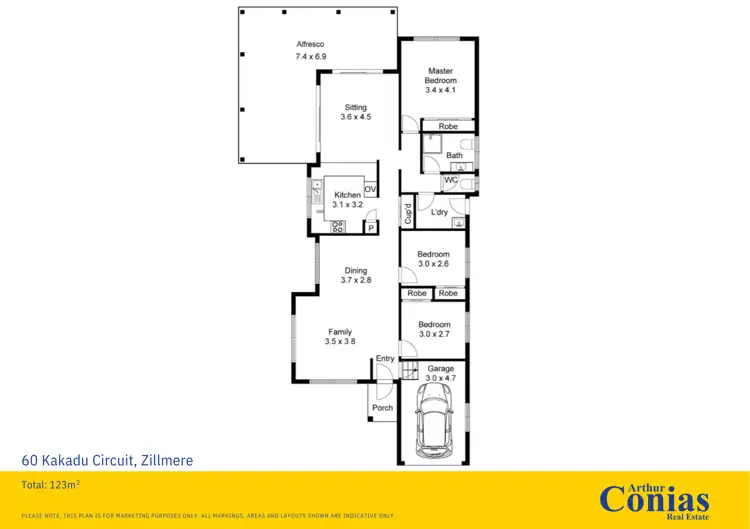 Floorplan of Homely house listing, 60 Kakadu Circuit, Zillmere QLD 4034