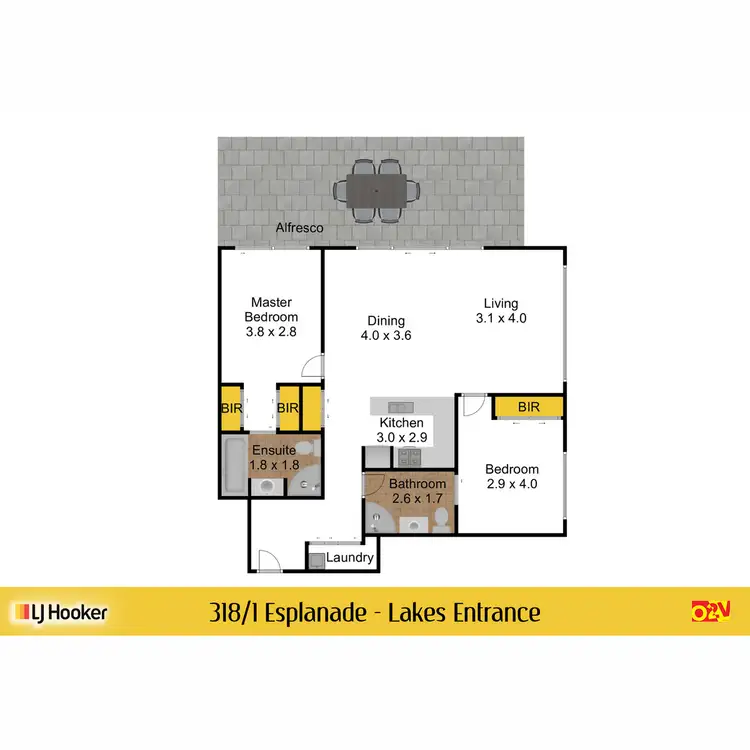 Floorplan of Homely apartment listing, 318/1 Esplanade, Lakes Entrance VIC 3909