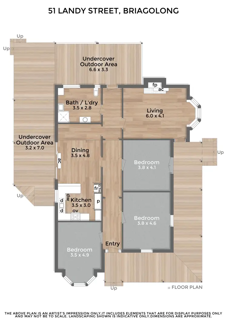 Floorplan of Homely house listing, 51 Landy Street, Briagolong VIC 3860