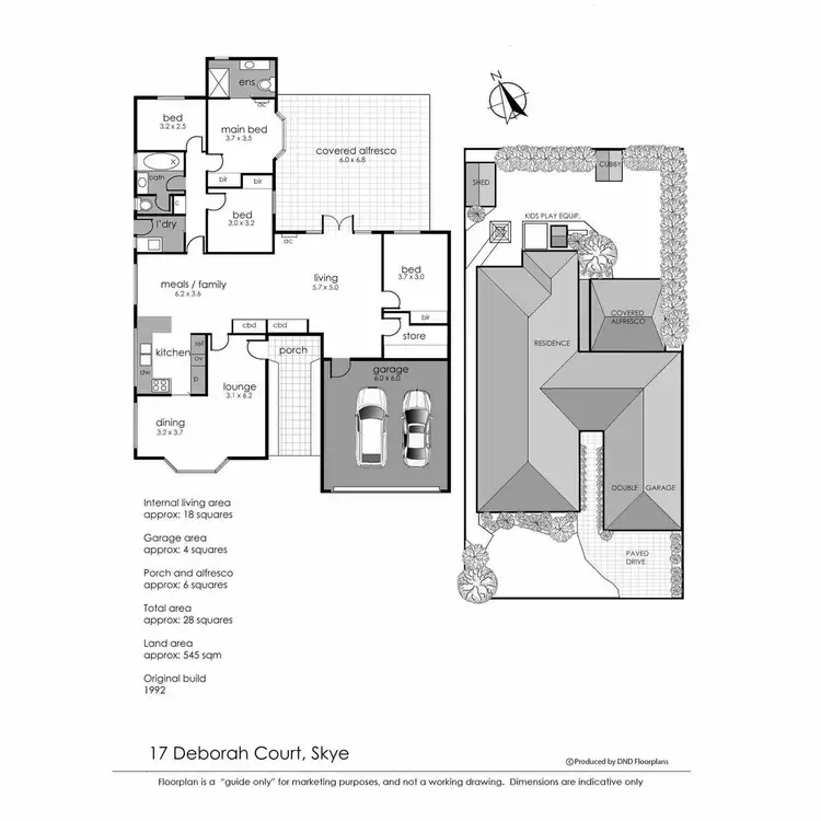 Floorplan of Homely house listing, 17 Deborah Court, Skye VIC 3977