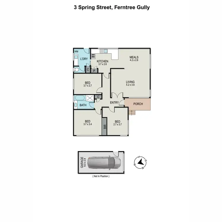 Floorplan of Homely house listing, 3 Spring Street, Ferntree Gully VIC 3156