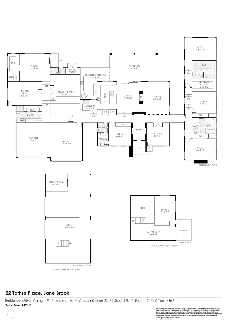Floorplan of Homely house listing, 22 Tathra Place, Jane Brook WA 6056