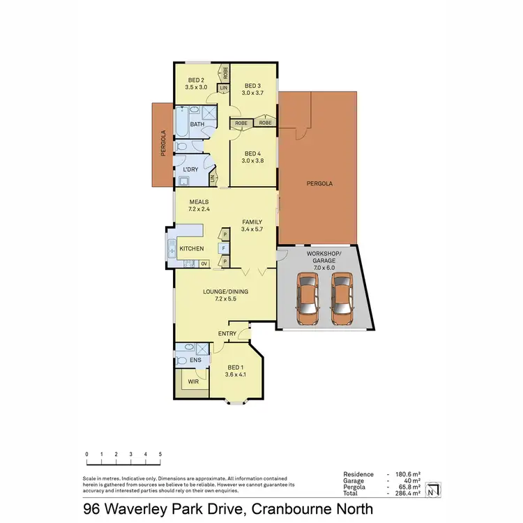 Floorplan of Homely house listing, 96 Waverley Park Drive, Cranbourne North VIC 3977
