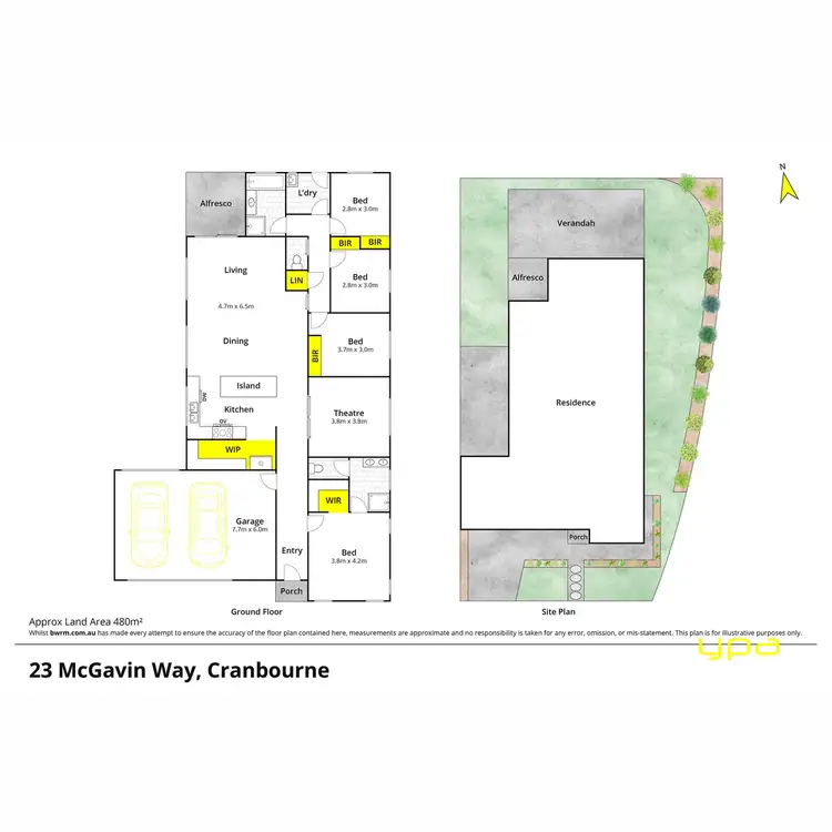 Floorplan of Homely house listing, 23 McGavin Way, Cranbourne VIC 3977