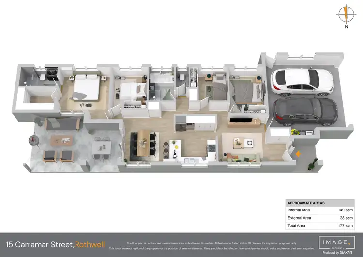 Floorplan of Homely house listing, 15 Carramar Street, Rothwell QLD 4022