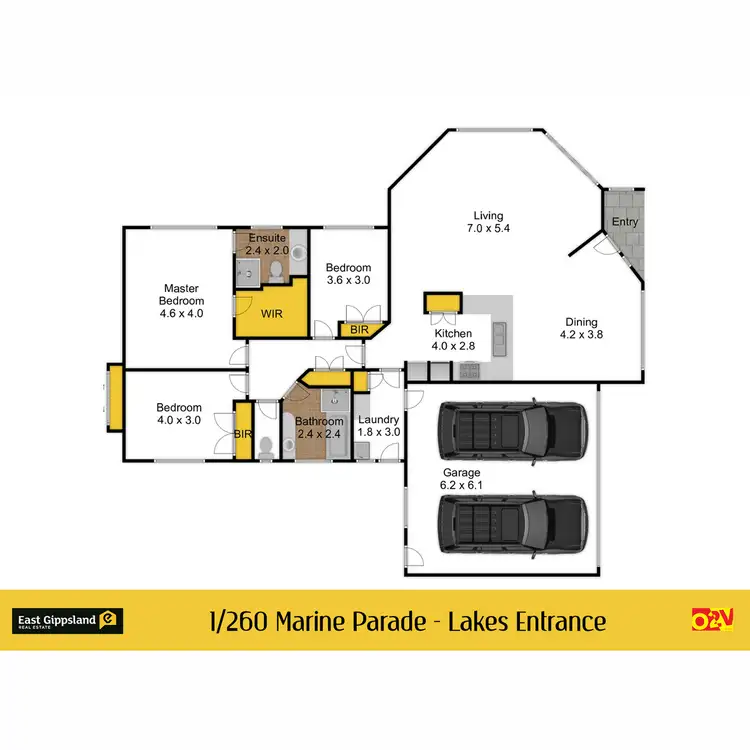 Floorplan of Homely house listing, 1/260 Marine Parade, Lakes Entrance VIC 3909