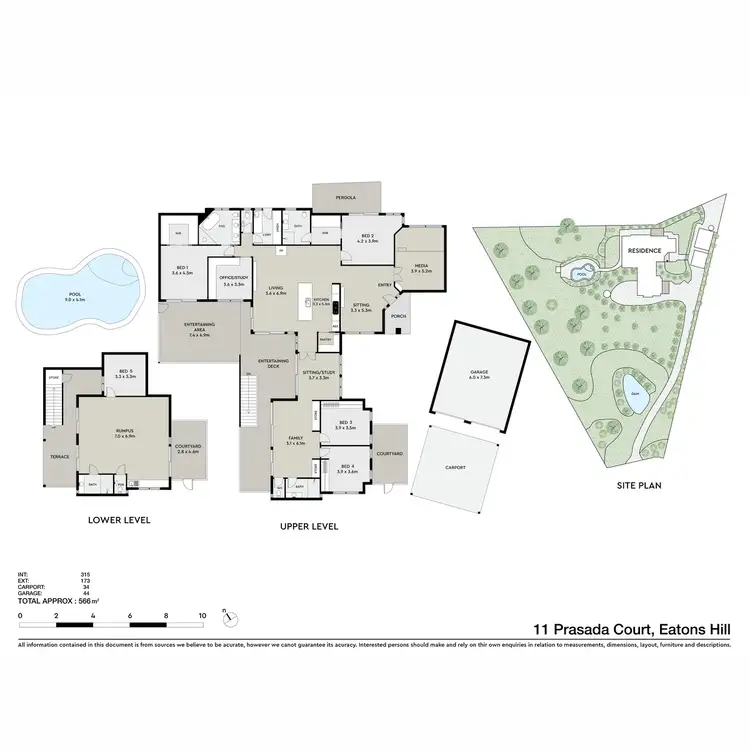 Floorplan of Homely house listing, 11 Prasada Court, Eatons Hill QLD 4037