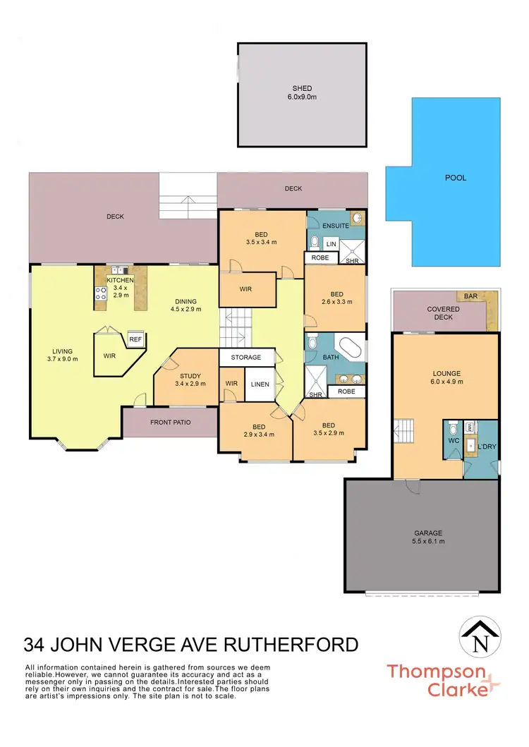 Floorplan of Homely house listing, 34 John Verge Avenue, Rutherford NSW 2320