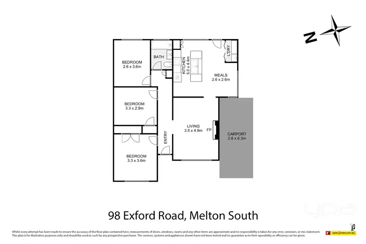 Floorplan of Homely house listing, 98 Exford Road, Melton South VIC 3338
