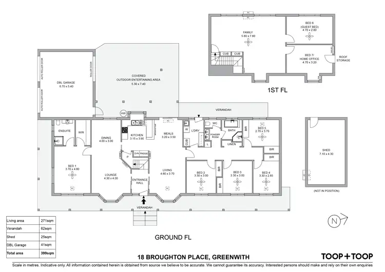 Floorplan of Homely house listing, 18 Broughton Place, Greenwith SA 5125