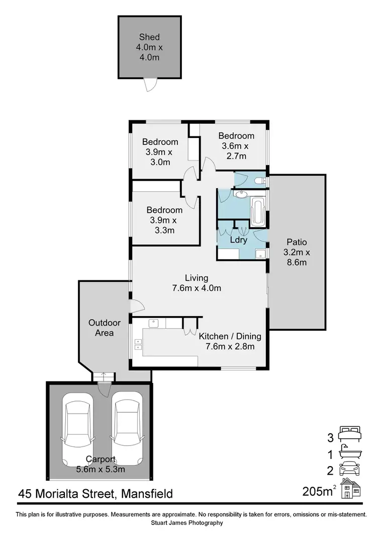 Floorplan of Homely house listing, 45 Morialta Street, Mansfield QLD 4122