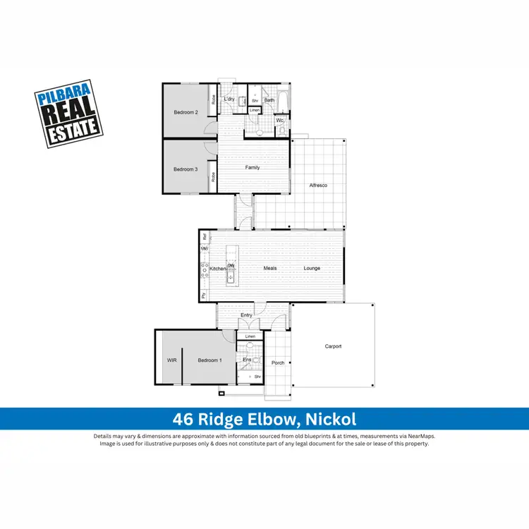 Floorplan of Homely house listing, 46 Ridge Elbow, Nickol WA 6714