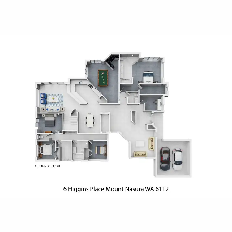 Floorplan of Homely house listing, 6 Higgins Place, Mount Nasura WA 6112