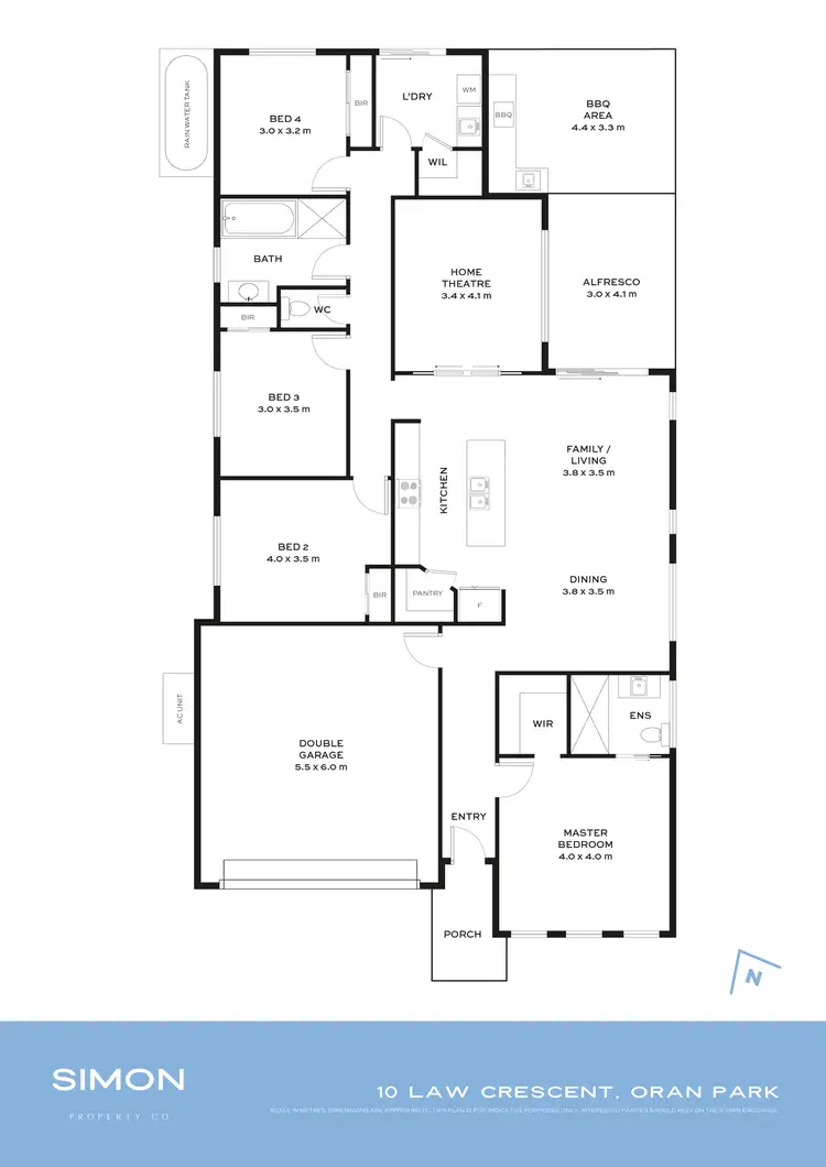 Floorplan of Homely house listing, 10 Law Crescent, Oran Park NSW 2570