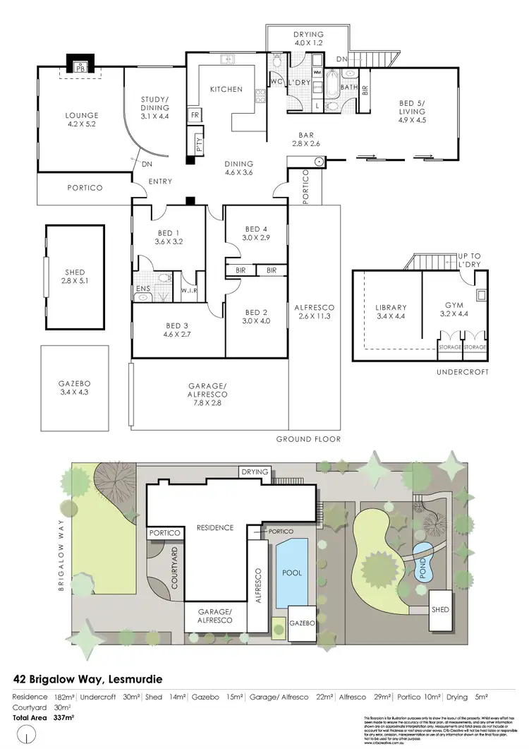 Floorplan of Homely house listing, 42 Brigalow Way, Lesmurdie WA 6076
