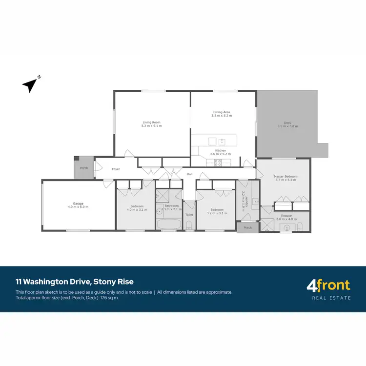 Floorplan of Homely house listing, 11 Washington Drive, Stony Rise TAS 7310