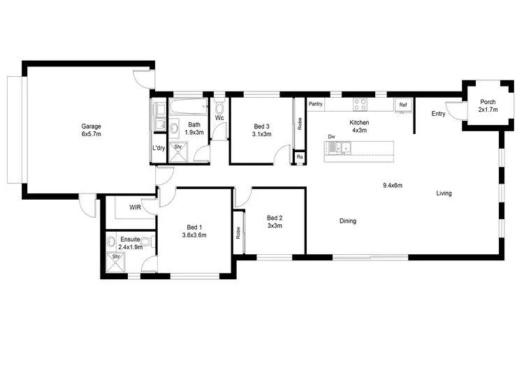 Floorplan of Homely house listing, 47 Victoria Cross Parade, Wodonga VIC 3690