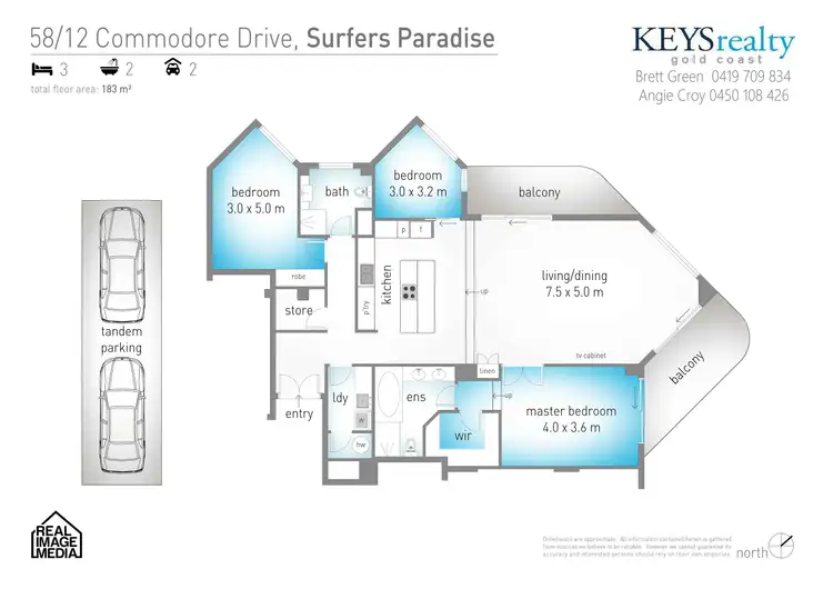 Floorplan of Homely apartment listing, 58/12 Commodore Drive, Paradise Waters QLD 4217