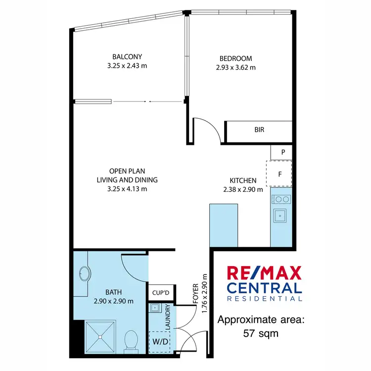 Floorplan of Homely apartment listing, Level 17/8 Hercules Street, Hamilton QLD 4007