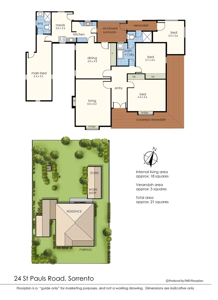 Floorplan of Homely house listing, 24 St Pauls Road, Sorrento VIC 3943