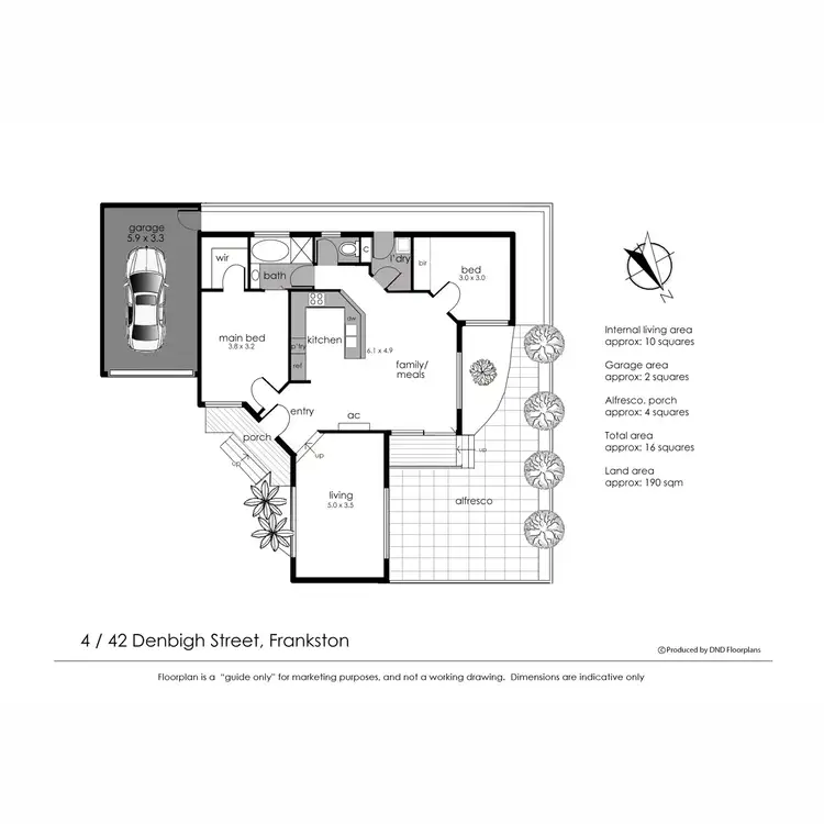 Floorplan of Homely unit listing, 4/42 Denbigh Street, Frankston VIC 3199