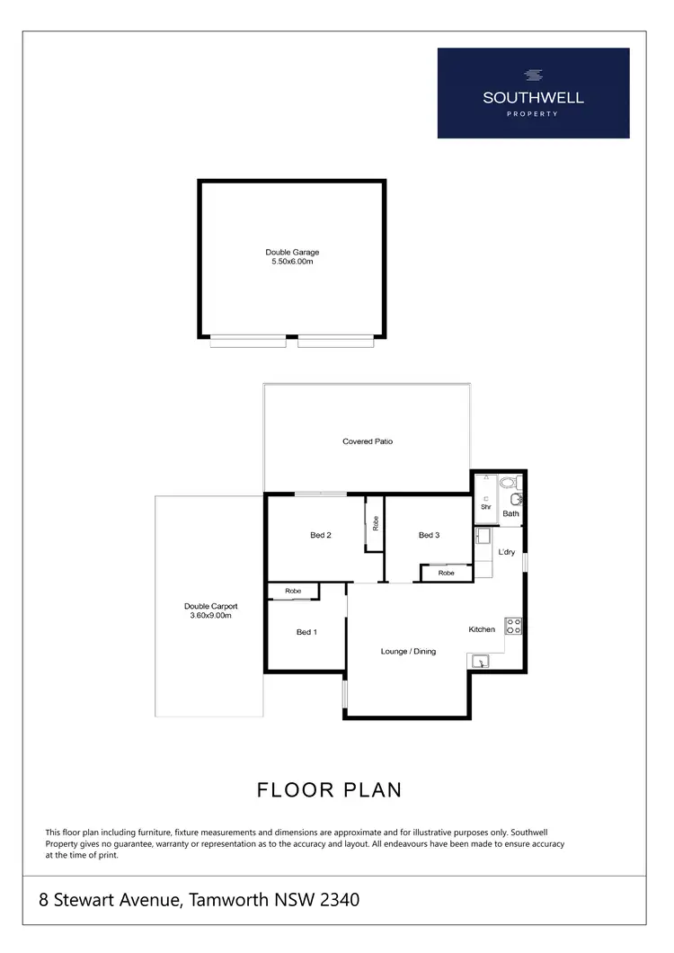 Floorplan of Homely house listing, 8 Stewart Avenue, Tamworth NSW 2340