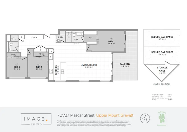 Floorplan of Homely unit listing, 701/31 Mascar Street, Upper Mount Gravatt QLD 4122
