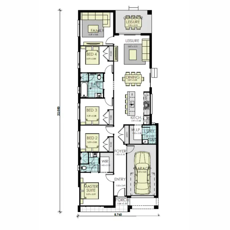 Floorplan of Homely house listing, 10 Whitrod Avenue, Oran Park NSW 2570