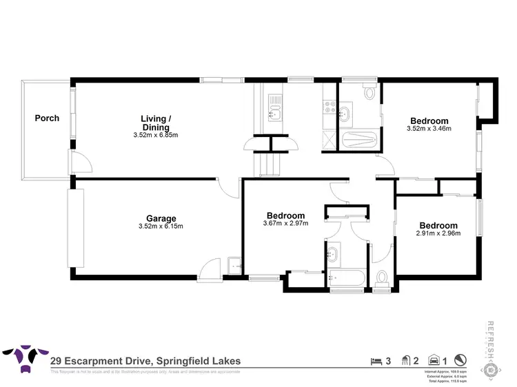 Floorplan of Homely house listing, 29 Escarpment Drive, Springfield QLD 4300