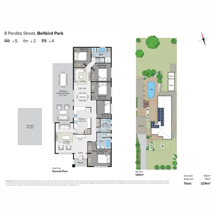Floorplan of Homely house listing, 8 Perdita Street, Bellbird Park QLD 4300