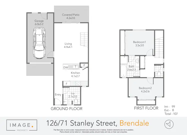 Floorplan of Homely townhouse listing, 126/71 Stanley Street, Brendale QLD 4500