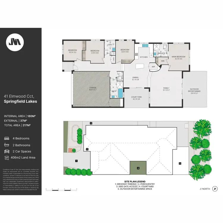Floorplan of Homely house listing, 41 Elmwood Circuit, Springfield Lakes QLD 4300