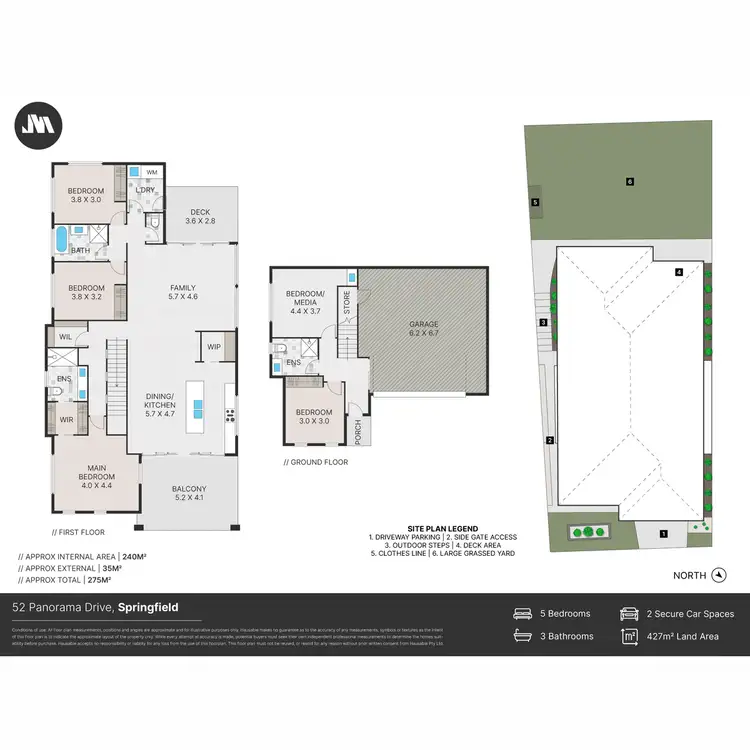Floorplan of Homely house listing, 52 Panorama Drive, Springfield QLD 4300