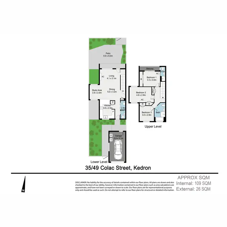 Floorplan of Homely townhouse listing, 35/49 Colac Street, Kedron QLD 4031