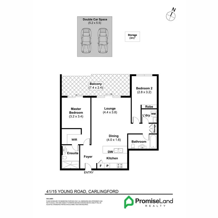 Floorplan of Homely apartment listing, 41/15 Young Road, Carlingford NSW 2118