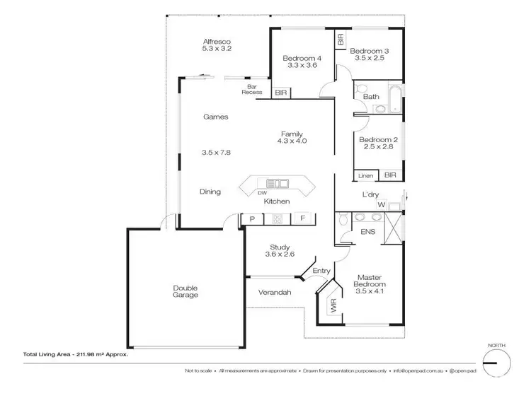 Floorplan of Homely house listing, 13 Murrumbidgee Drive, Hammond Park WA 6164