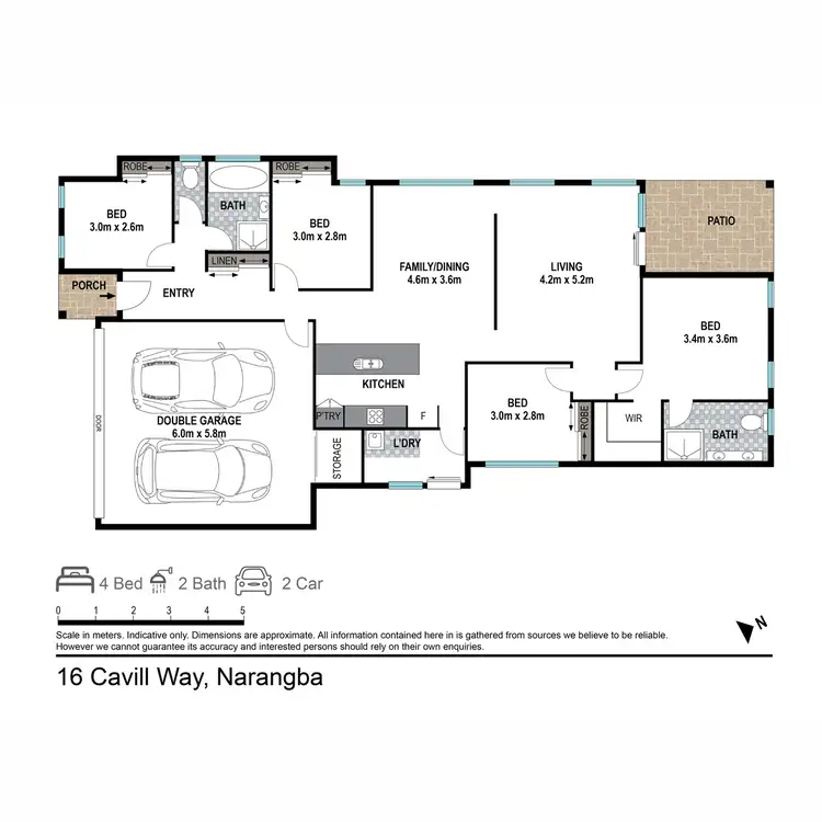 Floorplan of Homely house listing, 16 Cavill Way, Narangba QLD 4504