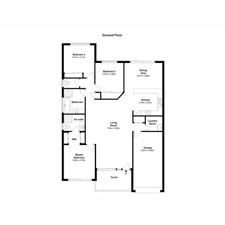 Floorplan of Homely semi-detached listing, 20/52 Freshwater Drive, Berrinba QLD 4117
