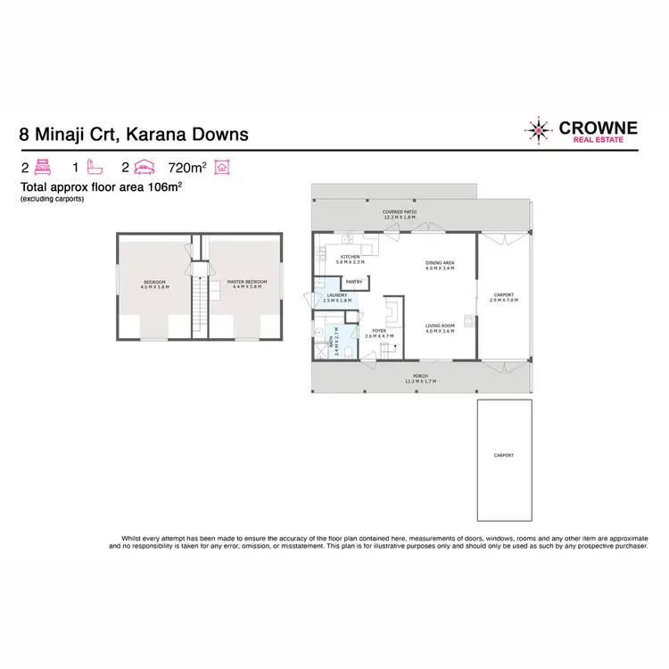 Floorplan of Homely house listing, 8 Minaji Court, Karana Downs QLD 4306