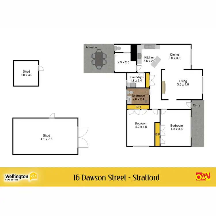Floorplan of Homely house listing, 16 Dawson Street, Stratford VIC 3862
