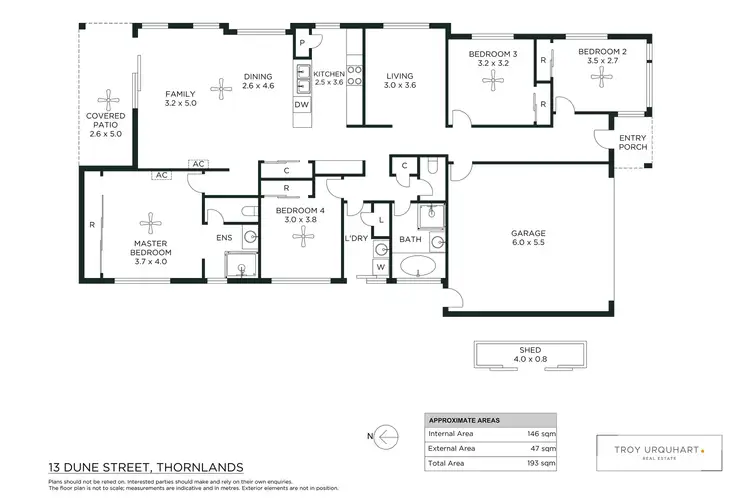 Floorplan of Homely house listing, 13 Dune Street, Thornlands QLD 4164