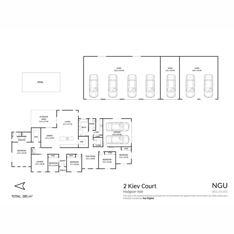 Floorplan of Homely house listing, 2 Kiev Court, Hodgson Vale QLD 4352