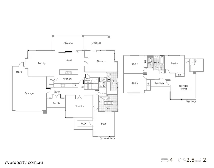 Floorplan of Homely house listing, 78B Holman Street, Alfred Cove WA 6154