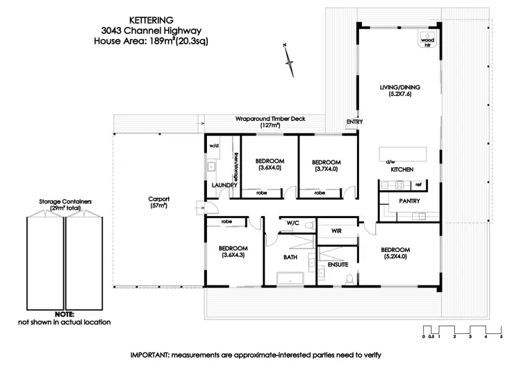 Floorplan of Homely house listing, 3043 Channel Highway, Kettering TAS 7155